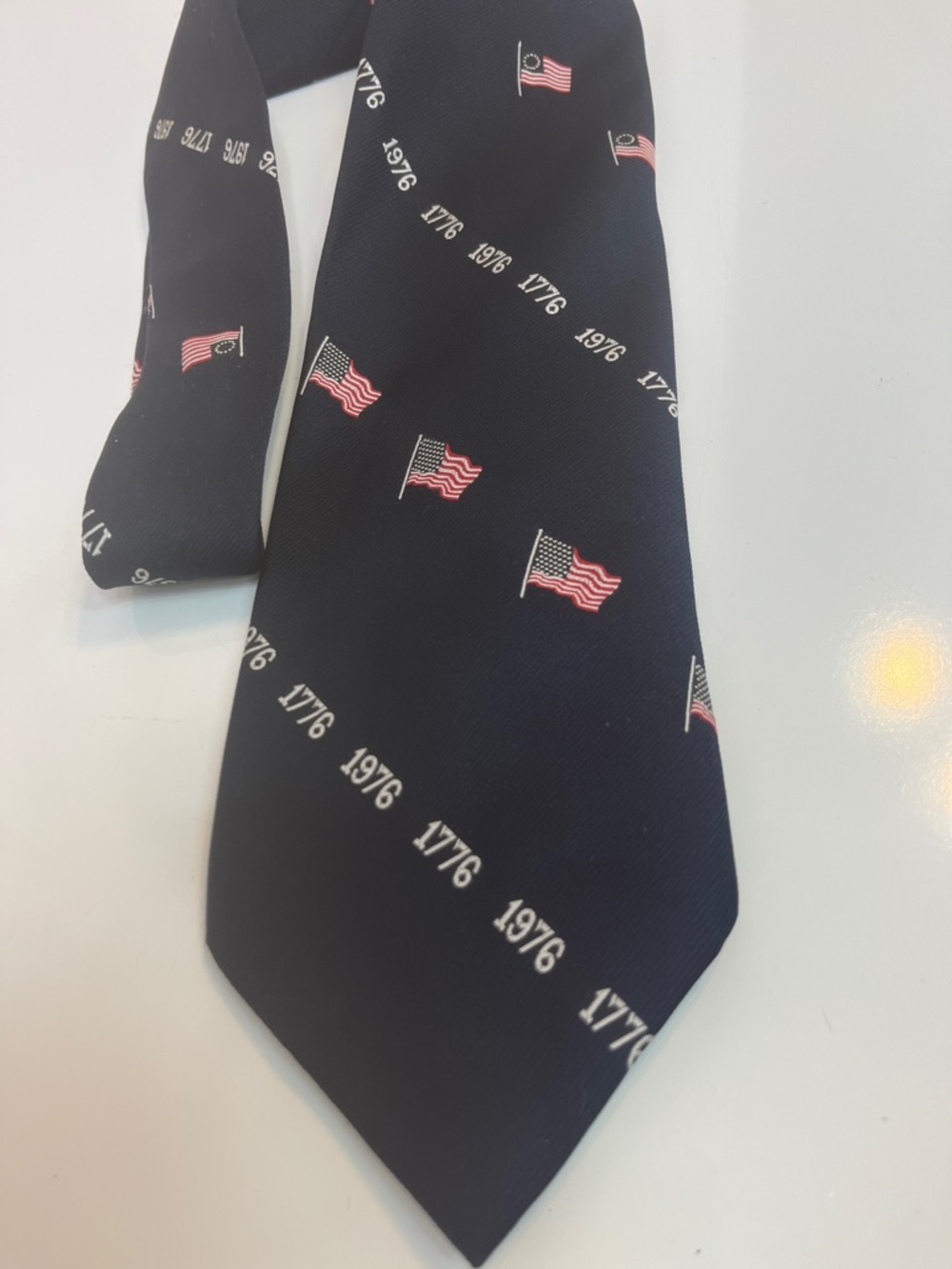 Bicentennial 70’s Patriotic Tie God Bless America